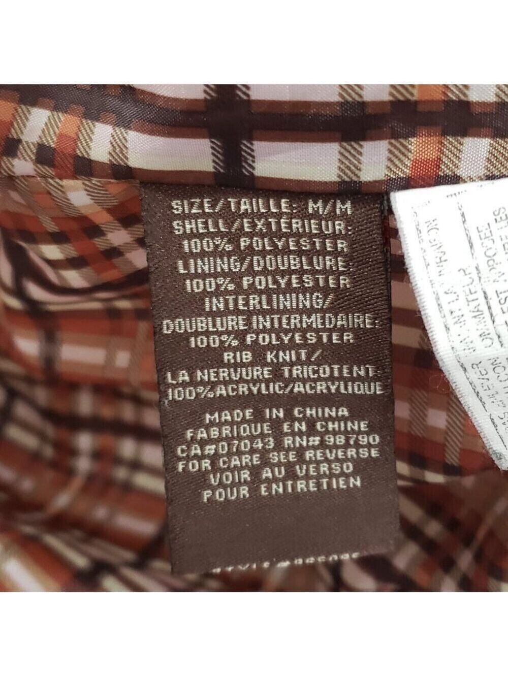 Dollhouse Womens Beige Quilted Puffer Vest Plaid Lining Size M - Picture 6 of 9